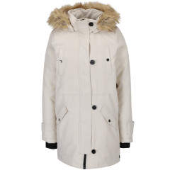 Geaca parka cu gluga si blana artificiala