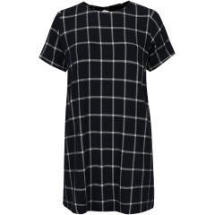 Rochie in carouri cu funde la spate