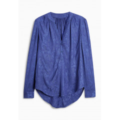 Bluza tip camasa cu pense in stil vintage cu aspect texturat albastru regal NEXT