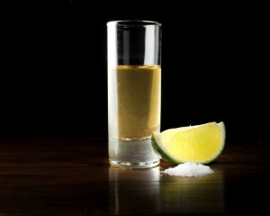 Un shot de tequila