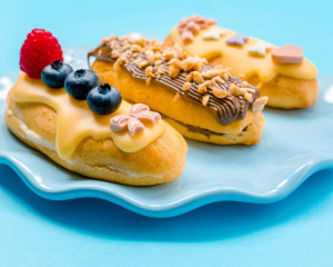 Un ecler clasic, cu arome echilibrate. 