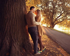 In parc.