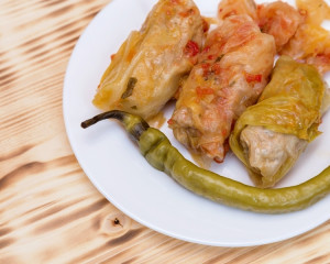 Pentru sarmalele cu orez. 