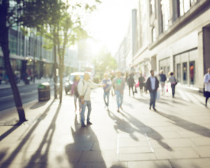 Intr-un loc aglomerat.