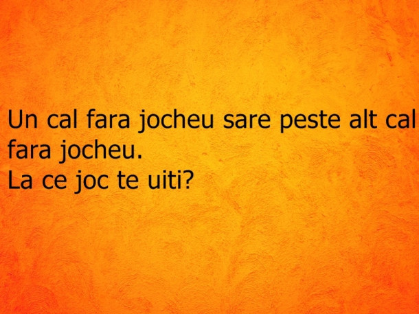 Alege raspunsul corect!