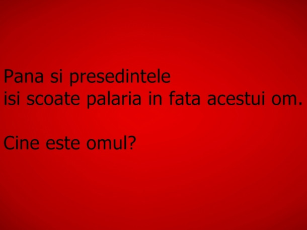 Alege raspunsul corect!