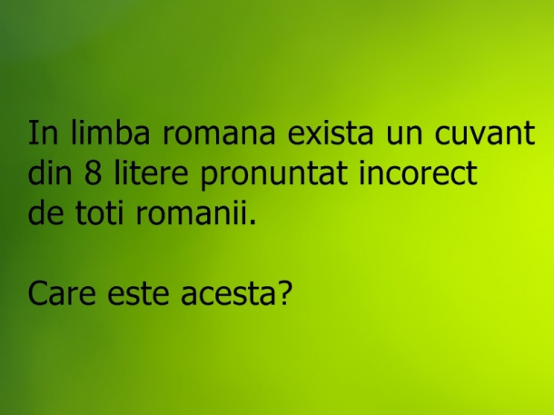 Care este varianta corecta?