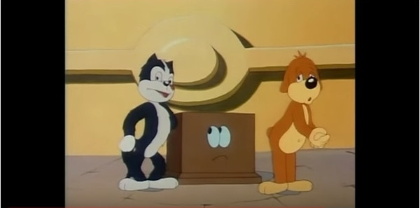 Pisica si catelul care sunt prieteni la catarama si se tin de sotii se numesc...