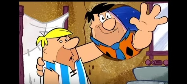 Fred si Barney sunt prieteni inseparabili in desenele...