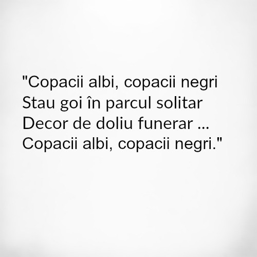 Cui apartin aceste versuri?