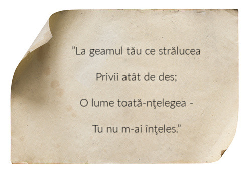 Din ce poezie sunt citate aceste versuri?
