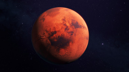 Planeta Marte si-a primit numele de la...
