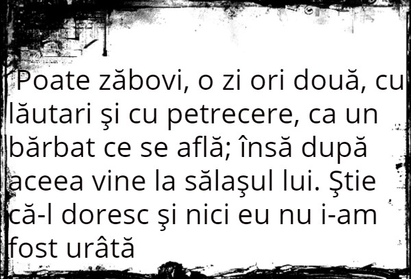 Ce personaj din Baltagul spune aceste cuvinte?
