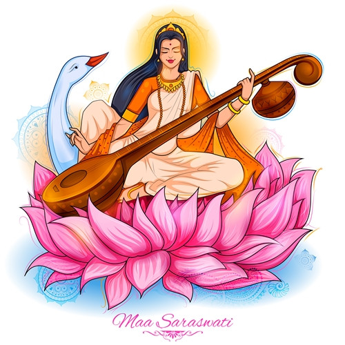 Saraswati este zeita...