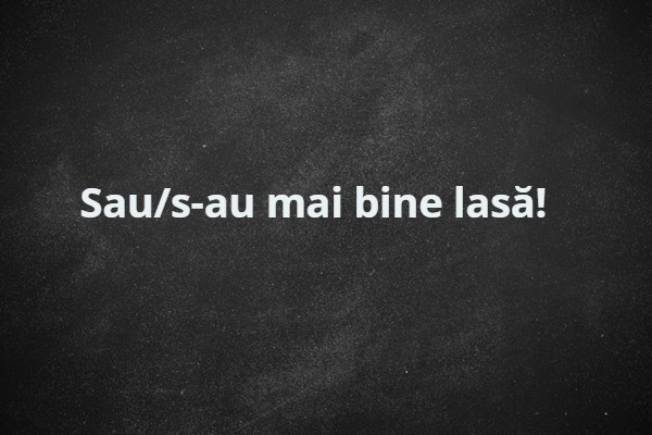 Cum se scrie corect?