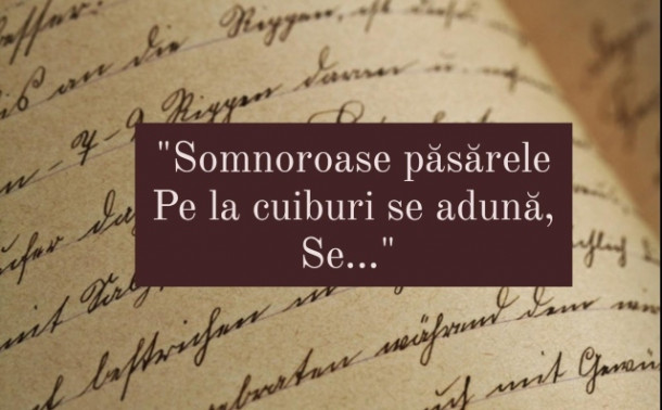 Care este continuarea acestor versuri?