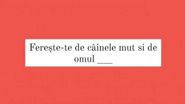 Care este cuvantul lipsa?