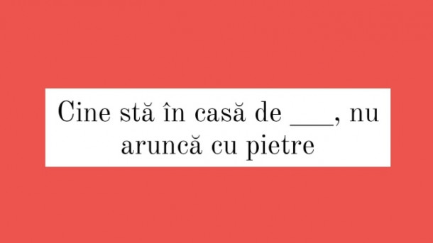 Care este cuvantul lipsa?