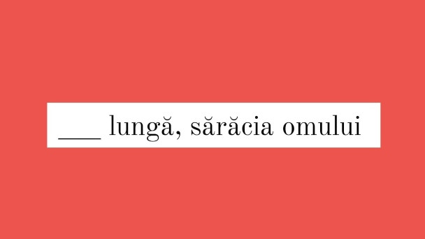 Care este cuvantul lipsa?