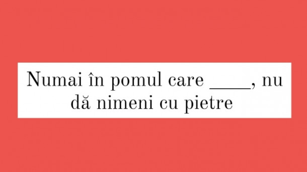 Care sunt cuvintele lipsa?