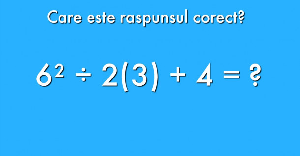 Care este rezultatul? 