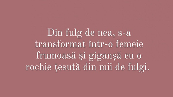 Alege titlul povestii despre care consideri ca e vorba!