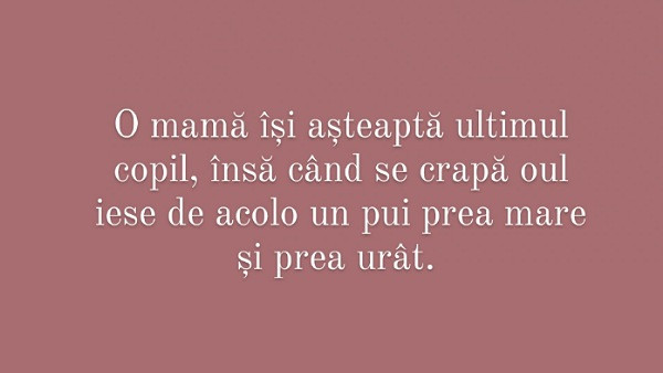 Alege titlul povestii despre care consideri ca e vorba!