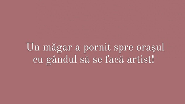 Alege titlul povestii despre care consideri ca e vorba!