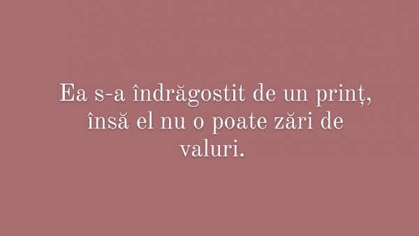 Alege titlul povestii despre care consideri ca e vorba!