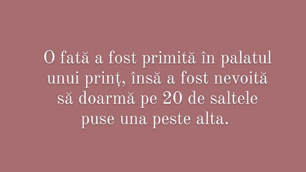 Alege titlul povestii despre care consideri ca e vorba!