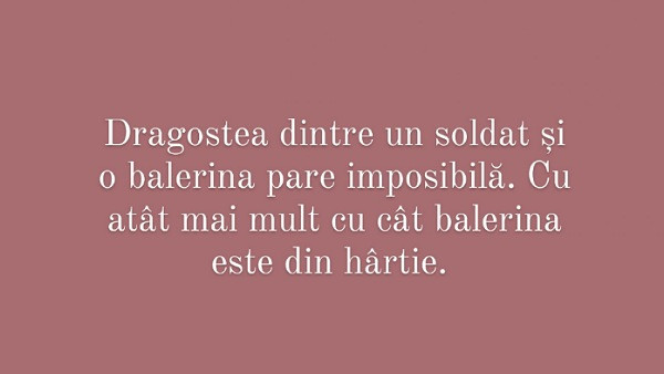 Alege titlul povestii despre care consideri ca e vorba!