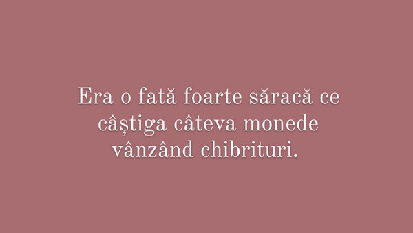 Alege titlul povestii despre care consideri ca e vorba!