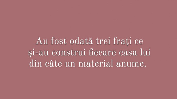 Alege titlul povestii despre care consideri ca e vorba!