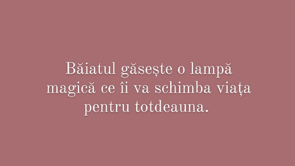 Alege titlul povestii despre care consideri ca e vorba!