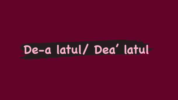Alege varianta corecta!