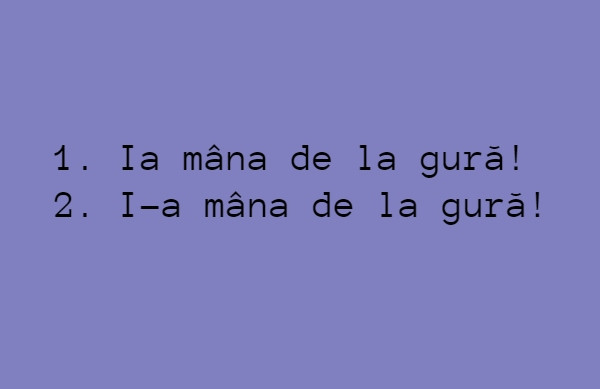Ia sau i-a?
