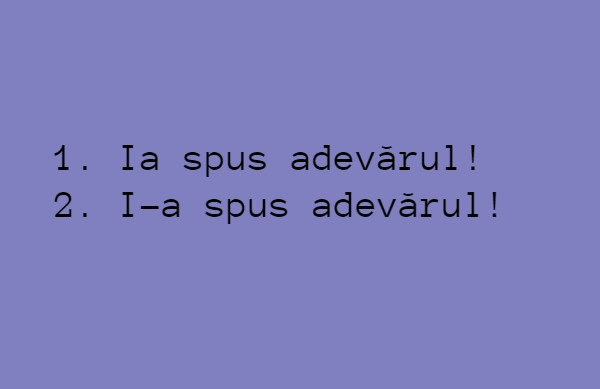 Ia sau i-a?