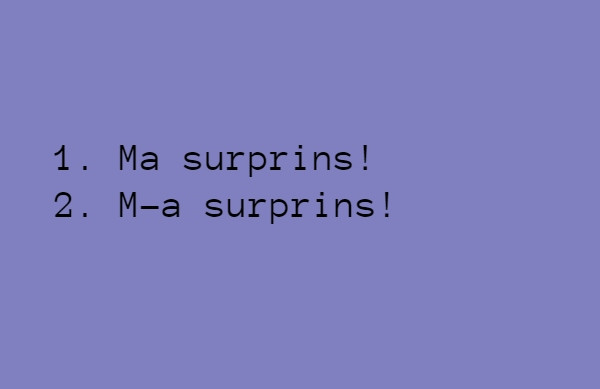 Ma sau m-a?