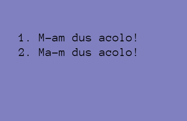 M-am sau ma-m?