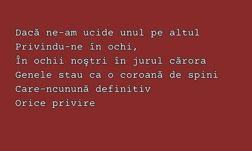 Ce poet a scris urmatoarele versuri?