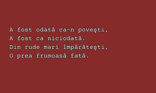Ce poet a scris urmatoarele versuri?