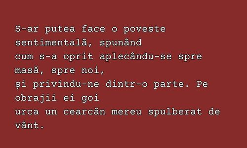 Ce poet a scris urmatoarele versuri?