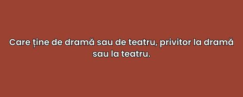 Alege cuvantul corect confrom definitiei: 