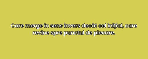 Alege cuvantul corect confrom definitiei: 