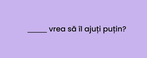 Ce varianta se potriveste aici?