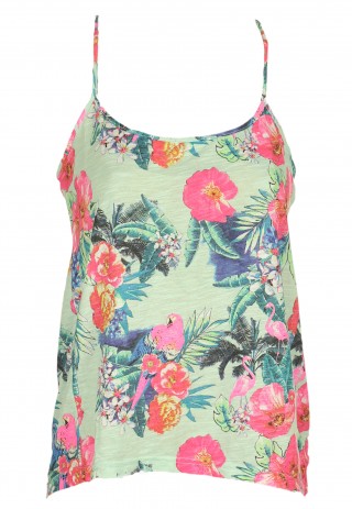 Maieu Stradivarius cu imprimeuri florale Ophta Blue