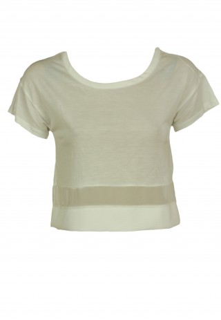 Tricou ZARA Lisle White