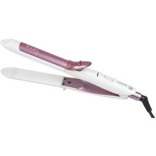 Placa de intins parul Fagor MP-200, Tip Nano-ceramica, Putere 67W, Temperatura 200 de grade, Cablu 1,80 metri (Alb / Roz)