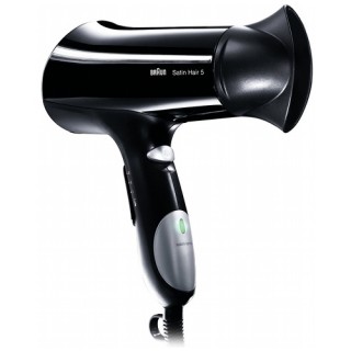 Uscator de par Braun Satin Hair HD 510, Putere 1900 W, 3 setari de temperatura, 2 trepte de viteza, Cablu 2 metri, (Negru)