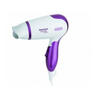 Uscator de par Taurus Studio1200, Putere 1200 W, Protectie la supraincalzire, (Alb/Mov)